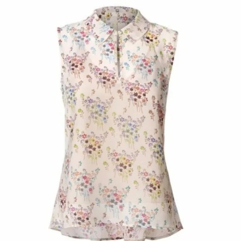 NWT Cabi Floral Essential Sleeveless Blouse with Cami #5535 - XS